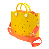 EVA Large Leather Shoulder Bag Handbag Tote Bag Storage for Women Casual Waterproof Beach Bag Hole Fit Charm Fashion Storage Bag