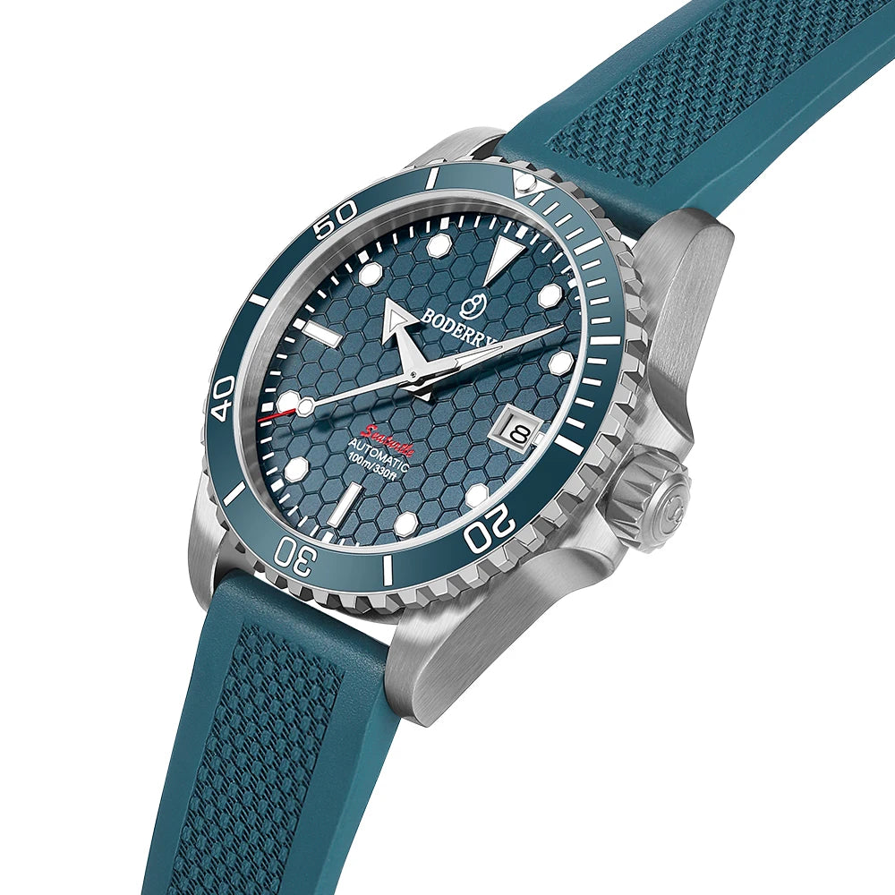 Boderry Seaturtle Titanium Diver Watch Men Luxury Bronze Watches Automatic Mechanical Wristwatch Sport 200M Waterproof Luminous