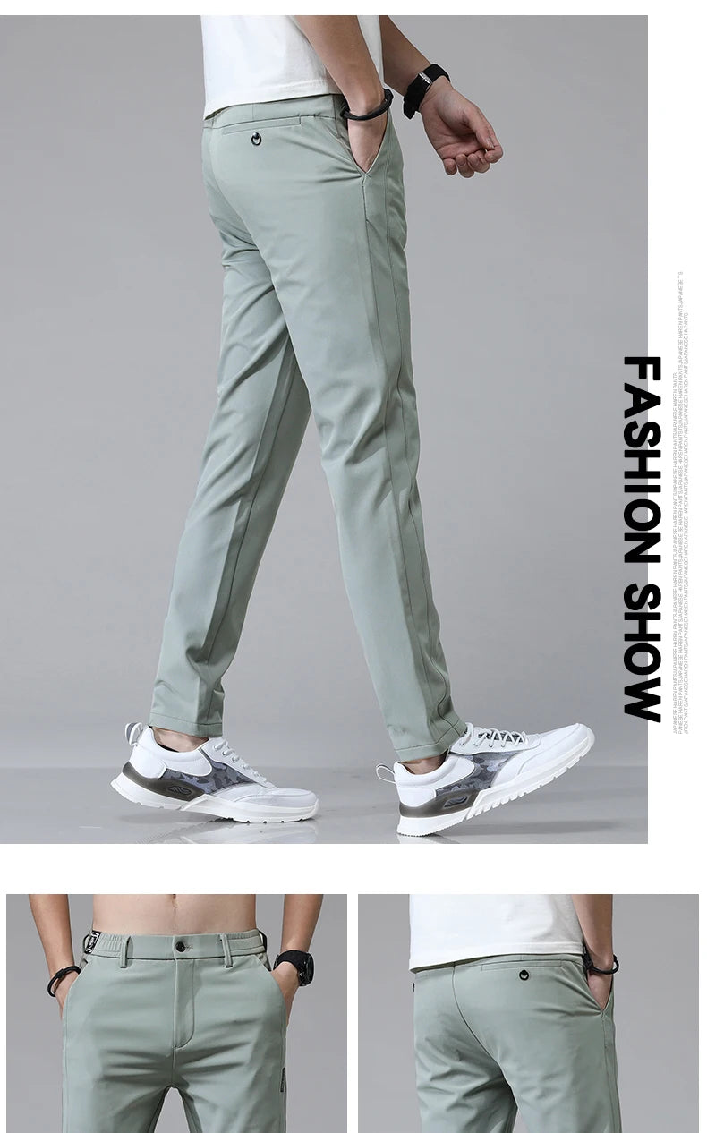 Men's Lightweight Stretch Slim-Fit Pants
