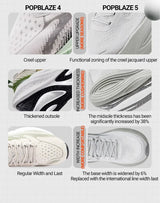361 Degrees PopBlaze 5 Men Running Shoes New Cushioning Thick-soled Breathable Non-slip Outdoor Jogging Male Sneakers 672532212