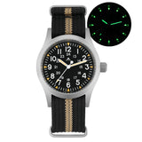 Militado ML05 Vintage Watch VH31 Sweep Second Movement Domed Sapphire Crystal With High Clear AR Coating Luminous 38mm Watches