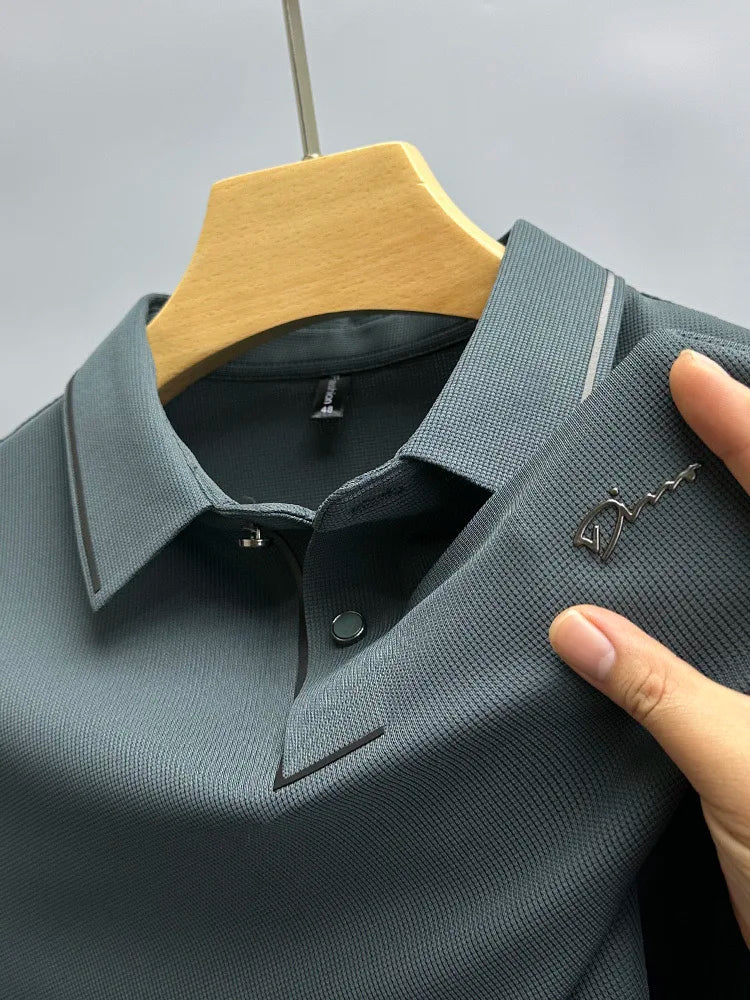 Men's Diamond Emblem Short-Sleeve Polo Shirt