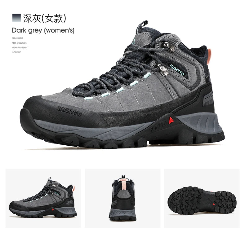 HUMTTO hiking shoes Men Winter Men outdoor Waterproof Sneakers Casual walking shoes women Trainers ankle trekking hunting boots