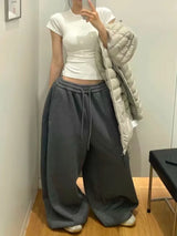 Women's High-Waist Wide-Leg Sweatpants