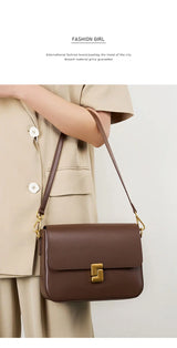 100% Genuine Leather Women's Shoulder Bag High Quality Luxury Designer Crossbody Bags Fashion Cowhide Female Handbags