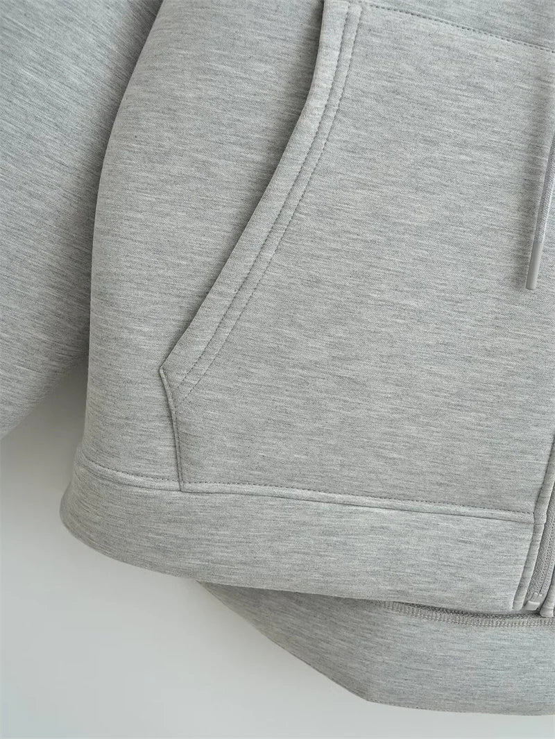 High Street Oversized Zip Hoodie