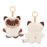 Original Fuggler Keychain Plush Toys Fugglers Fugg Alley Cat Pandents Stuffed Animal Fugg UNGGETS Keyrings Plushies Dolls Gifts