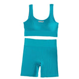 Women’s Deep-V Seamless Yoga Set | USA-Made Premium Workout Suit