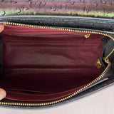 Advanced Ostrich Pattern Diamond Inlaid Women's Handbag New Fashionable High-End Shoulder Crossbody Bag