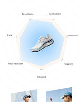 Xtep QINGYUN LITE Men's Professional Running Shoes 2025 Spring Wear-Resistant Cushioning Lightweight Sneakers 975219110056