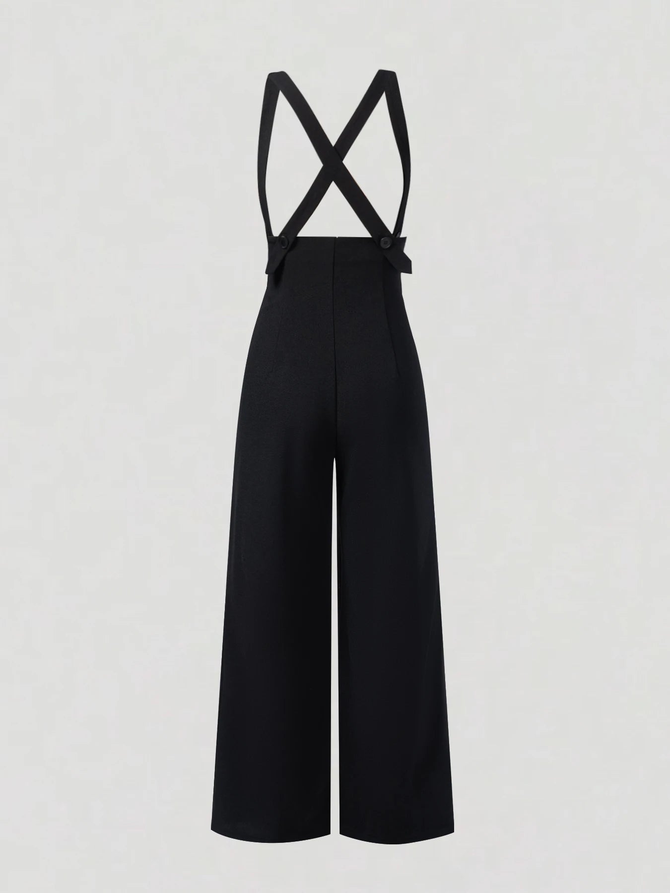 Retro Gold Double-Breasted Wide Leg Jumpsuit