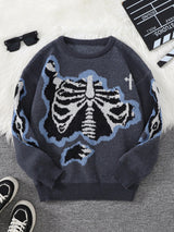 Men's Butterfly Jacquard Knit Sweater