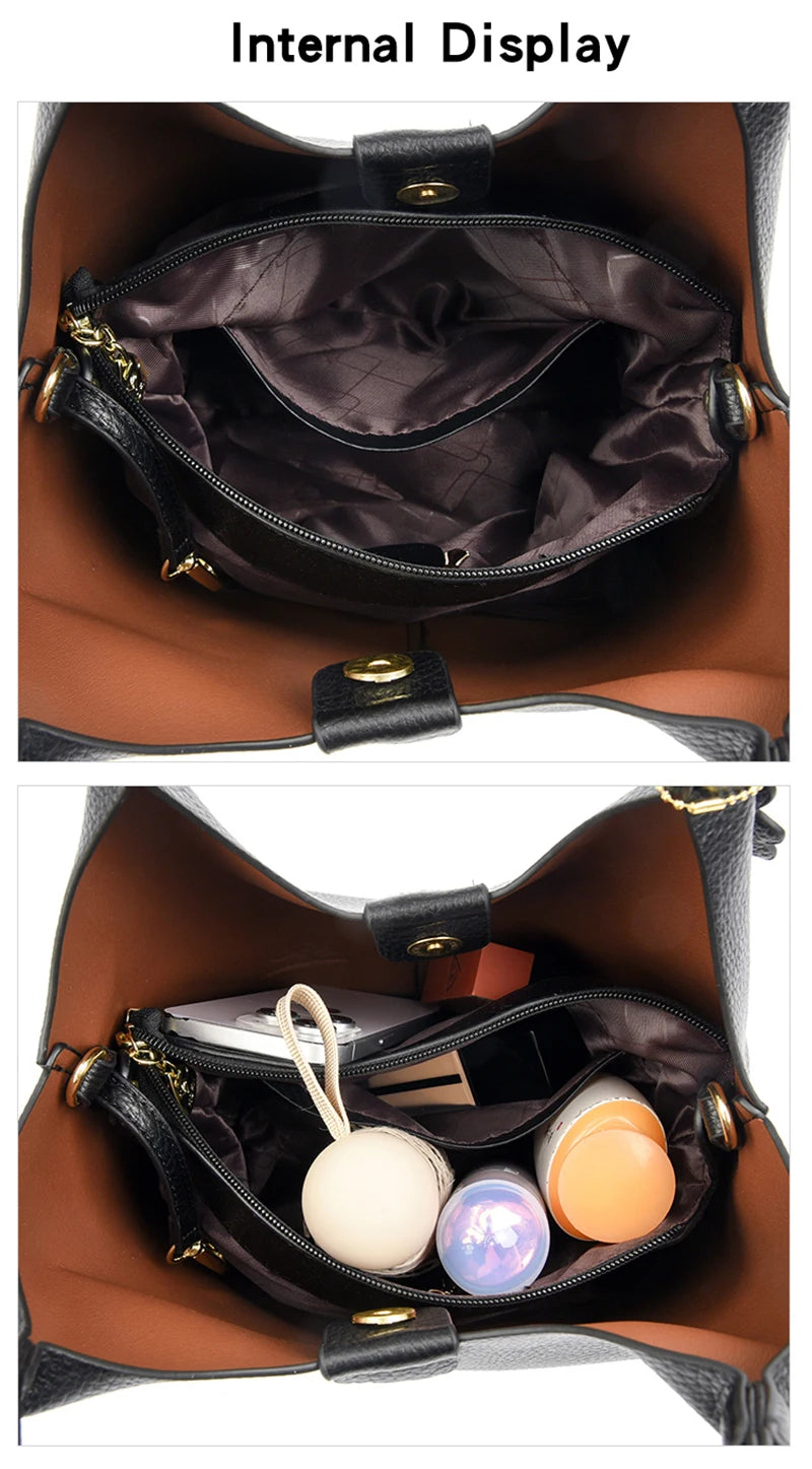 Brand High Quality Soft Leather Large Capacity Top-handle Bags Female Handbags Women Shoulder Crossbody Totes Messanger Bag Sac