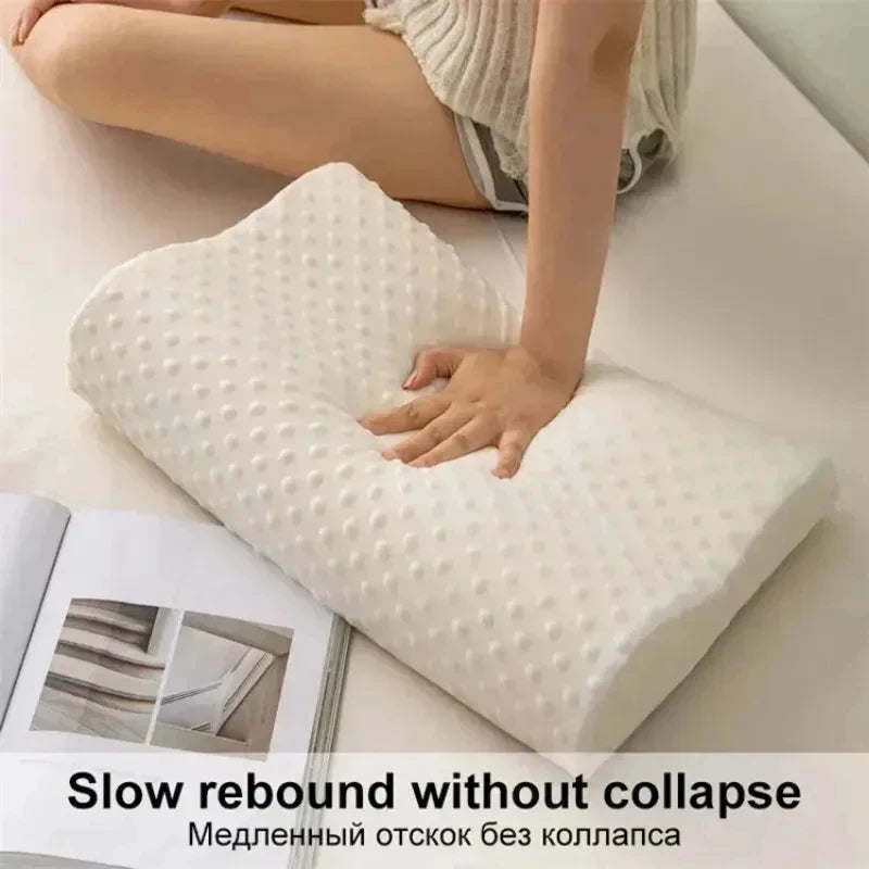 Memory Foam Neck Pillow – Orthopedic Comfort & Pain Relief