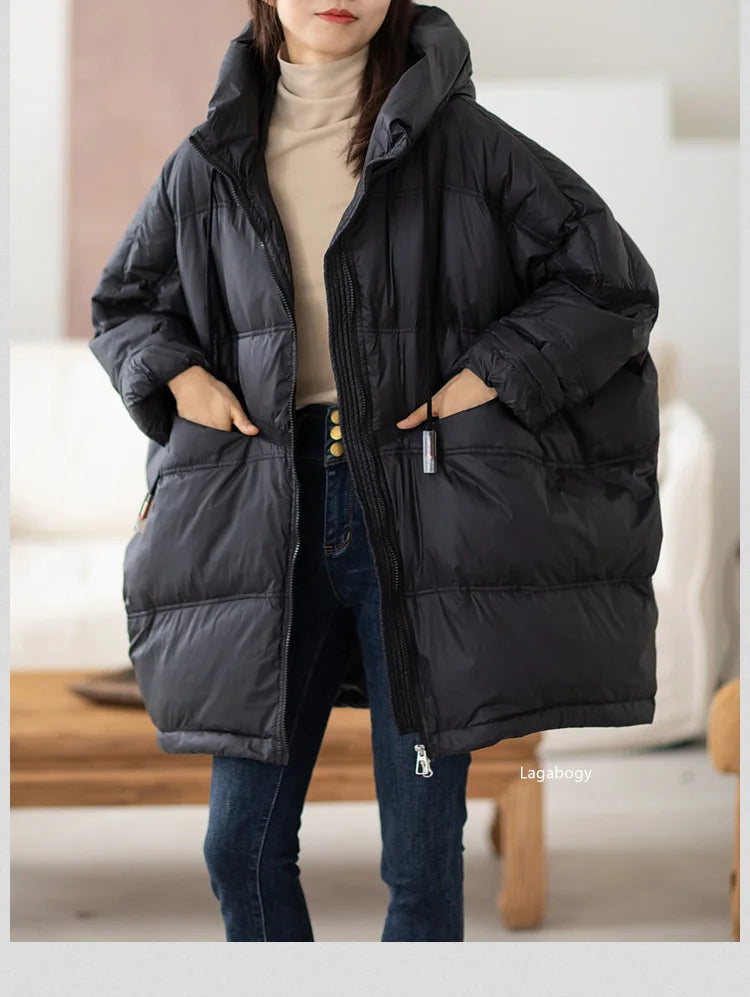 Women’s Oversized White Duck Down Puffer