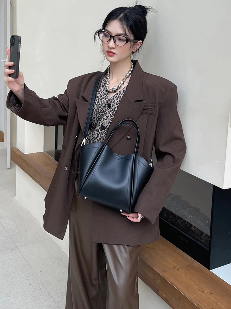 2025 Women's Large Capacity Handbag Wing Design Handheld Tote Daily Use And Commuting Single Shoulder Crossbody Bag for Ladies