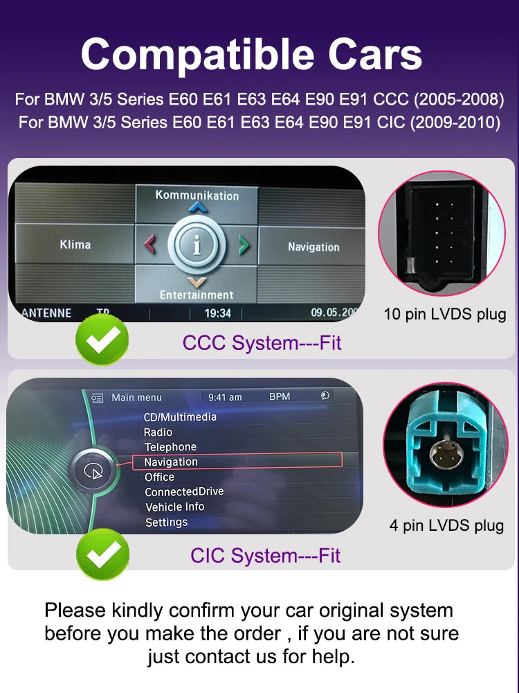 AUTOTOP 8.8" Wireless CarPlay & Android Auto for BMW 3 & 5 Series