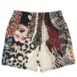 Rose Embroidered Hip Hop Shorts