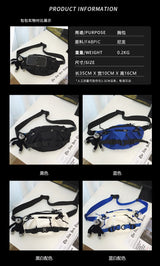 2024 Techwear Style Punk Hip Hop Single Shoulder Crossbody Bag Men Women Street Vintage Chest Bag Casual Sport Fanny Pack