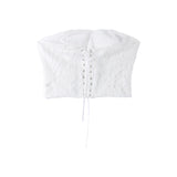 Strapless Eyelet Two-Piece Set