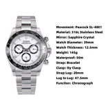 Sugess S418-2 Panda Chronograph Automatic Watch | 39mm