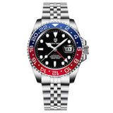 New PAGANI DESIGN Men Mechanical Watch 40mm Luxury Automatic Mens Watches 10Bar Waterproof GMT Wristwatch for Man's Gift PD-1662