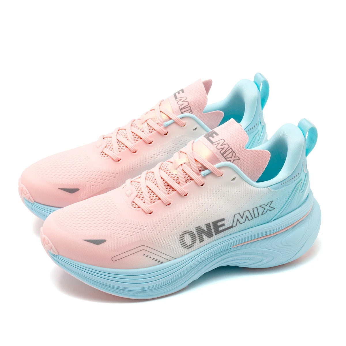 ONEMIX New Jogging Running Shoes Women and Men Light Sneakers Road Shoes Wear-resistant Fashion Sports Shoes Fitness