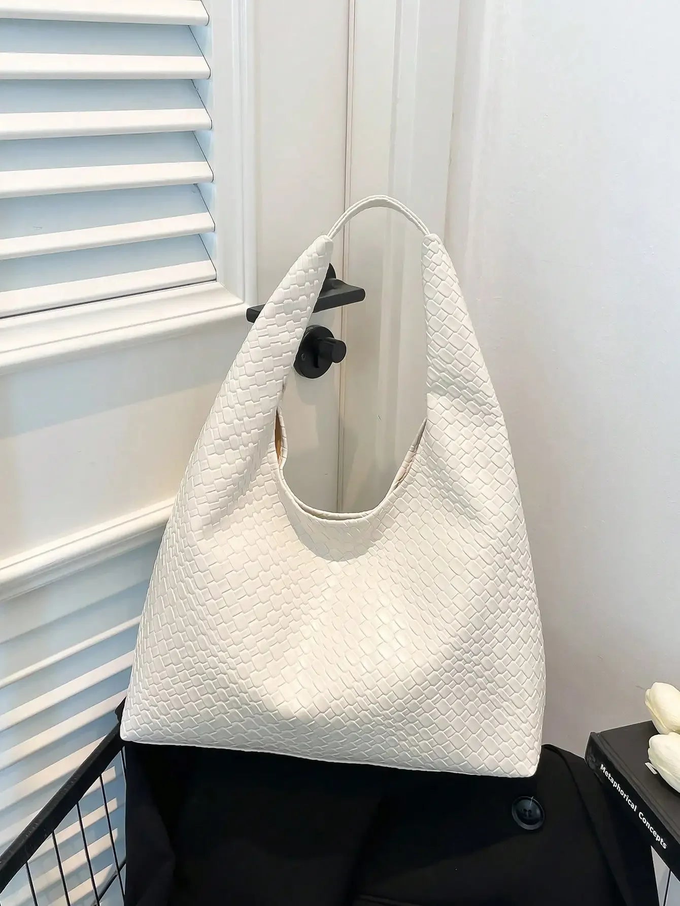 Large Capacity Solid Color Women's Shoulder Bag, Multifunctional Crossbody Bag, Women's Shoulder Tote Bag, Large Capacity Crossbody Tote Bag, Casual Work Bag