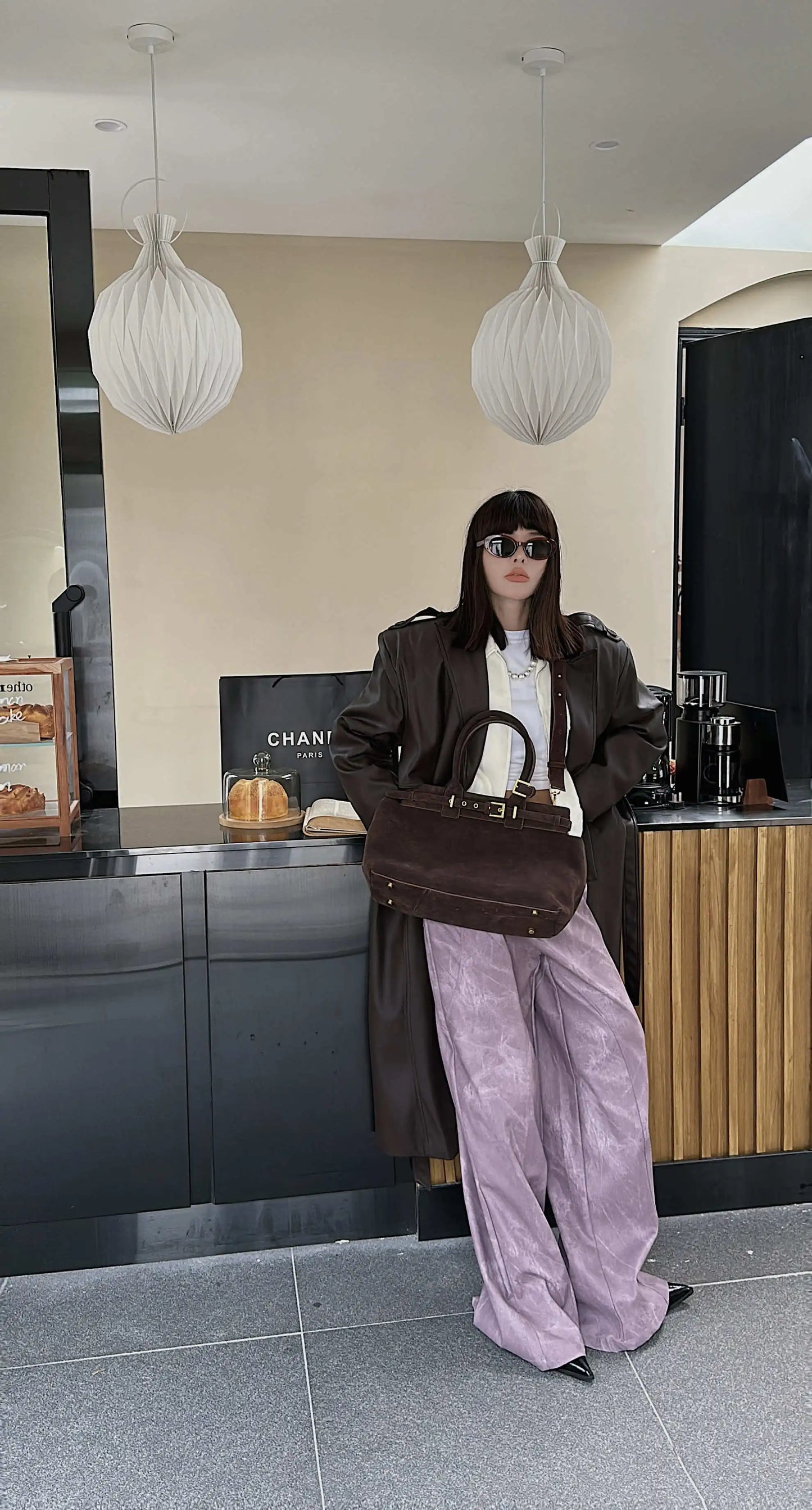 Motingsome 100% Natural Suede Bag Women Tote Luxury Designer Bags Roomy Casual Tote Crossbody Fashionable Handbag and Purses New