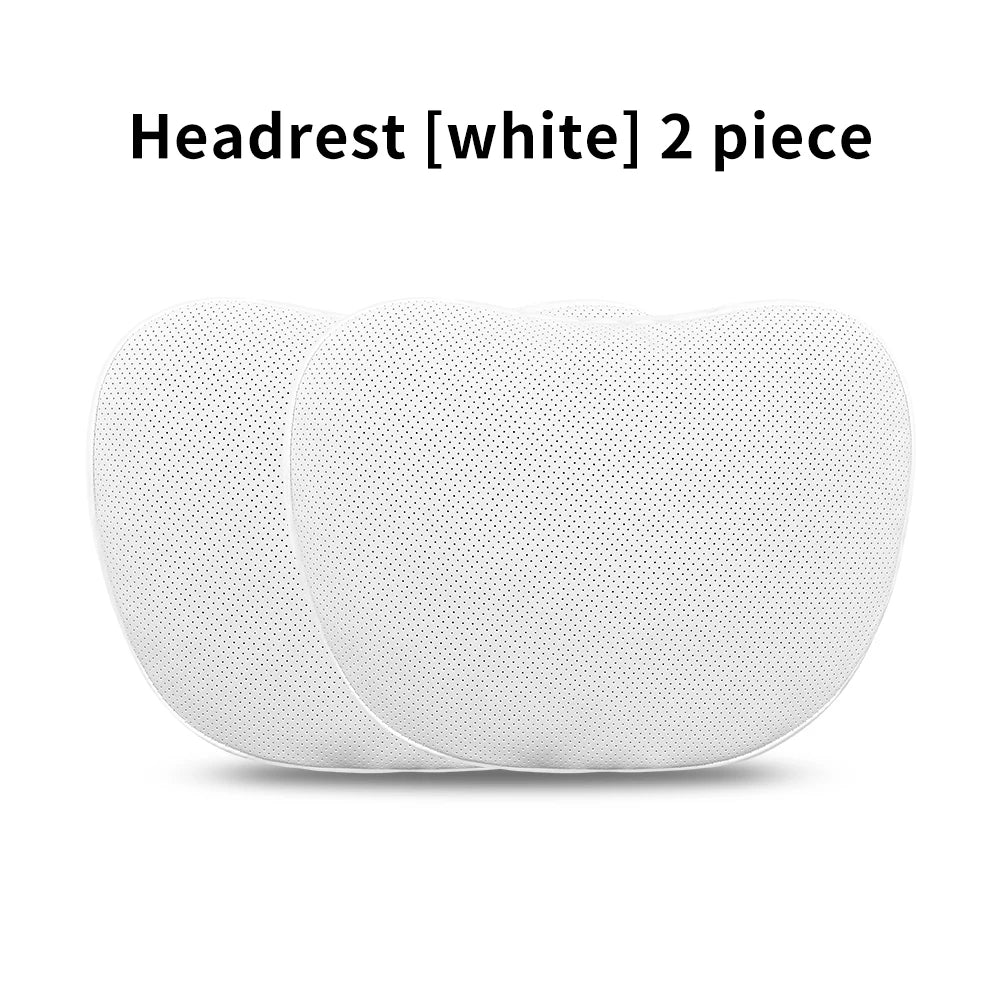 OULEX For Tesla Model 3 Y/Juniper Flocking/Leather Car Seat Neck Pillow Soft Memory Neck Pillow High-Quality Headrest Support