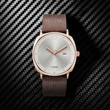 TOMI Men's Watch Minimalist Fashion Sports Watch Calendar Leather Casual Quartz Watch