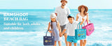 EVA Large Tote Bag Beach Storage 2 in 1 Waterproof Lightweight Travel Handbag for Women