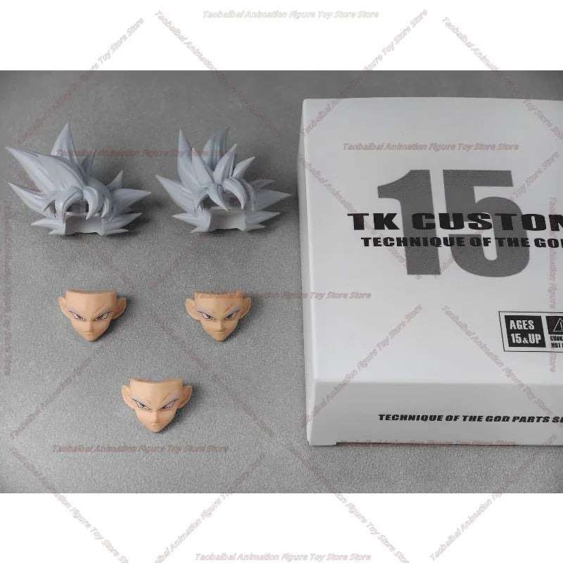 TKCUSTOM TK TK013 TK014 TK015 K016 Dragon Ball SHF Ultra Instinct Son Goku 3.0 Heads Custom Headsculpt Set Action Figures Toys