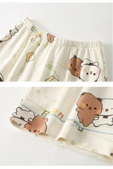 Bubu Dudu Unisex Flannel Pajama Set – Soft Cotton Sleepwear & Loungewear