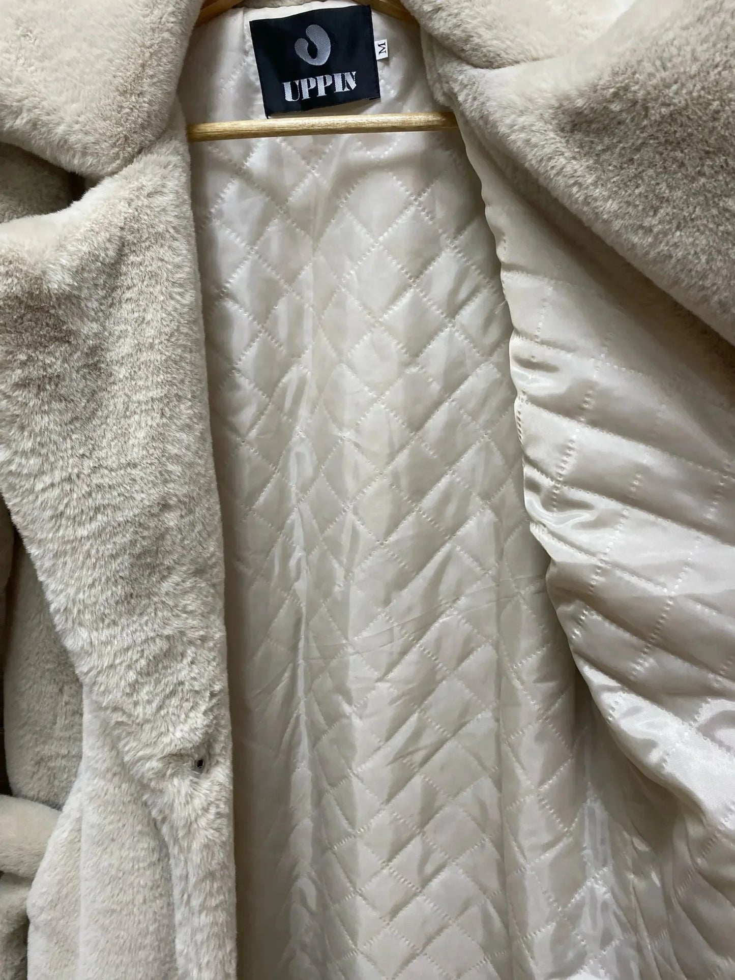 Luxury Faux Rabbit Fur Winter Overcoat