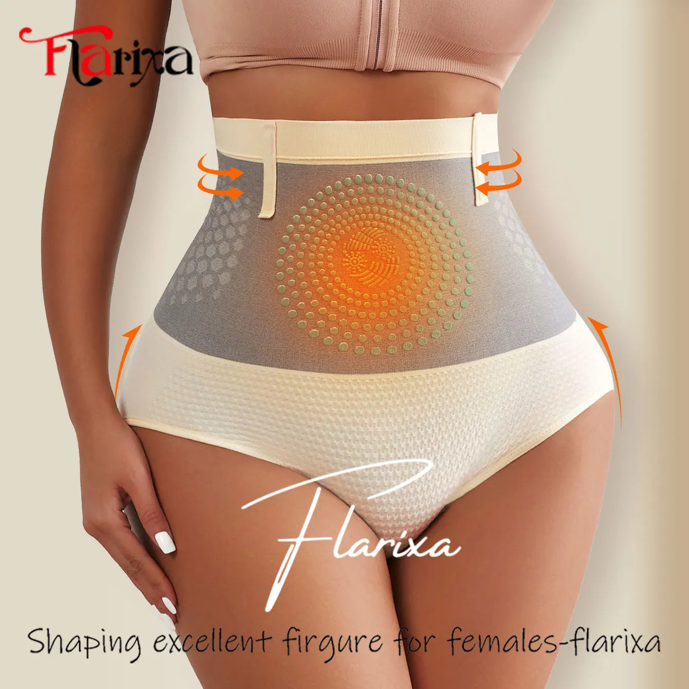 Flarixa High Waist Tummy Control Shapewear – Butt Lifting Seamless Panties