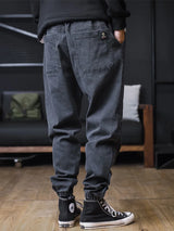Men’s Relaxed Fit Cargo Harem Jeans