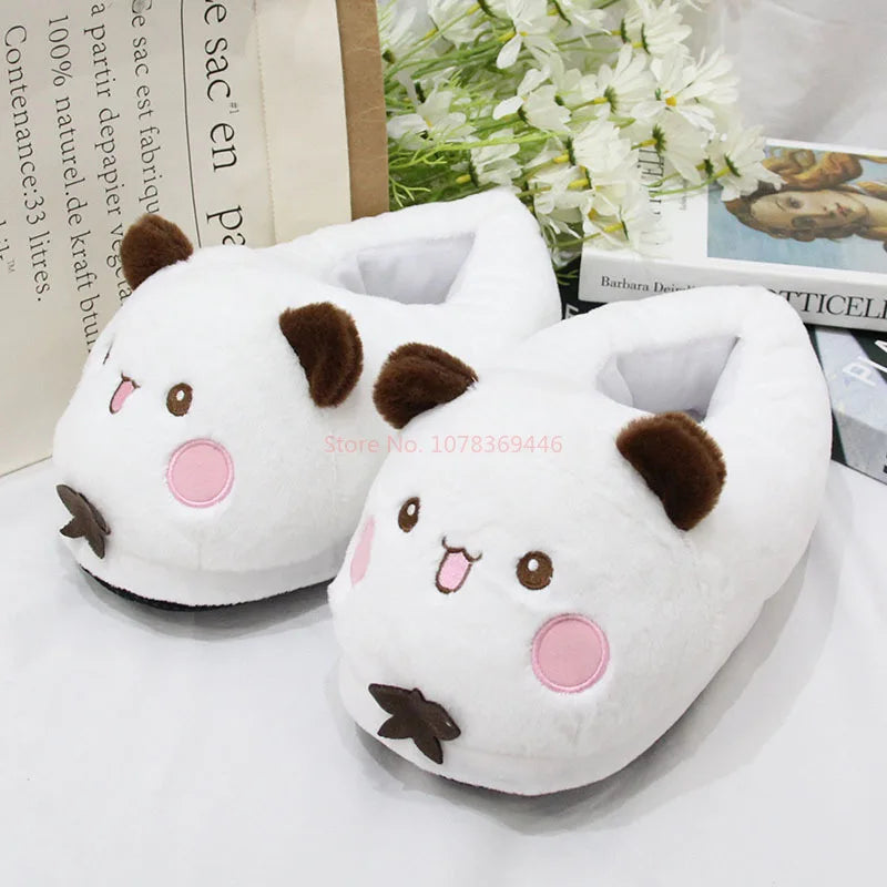 Panda Bubu & Yier Plush Slippers - Unisex Indoor Cotton Shoes