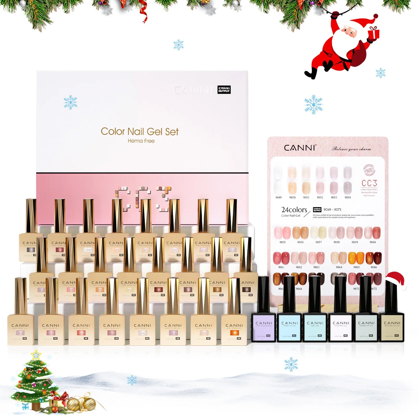 CANNI 30pcs Gel Polish Kit – HEMA & TPO Free CC Collection