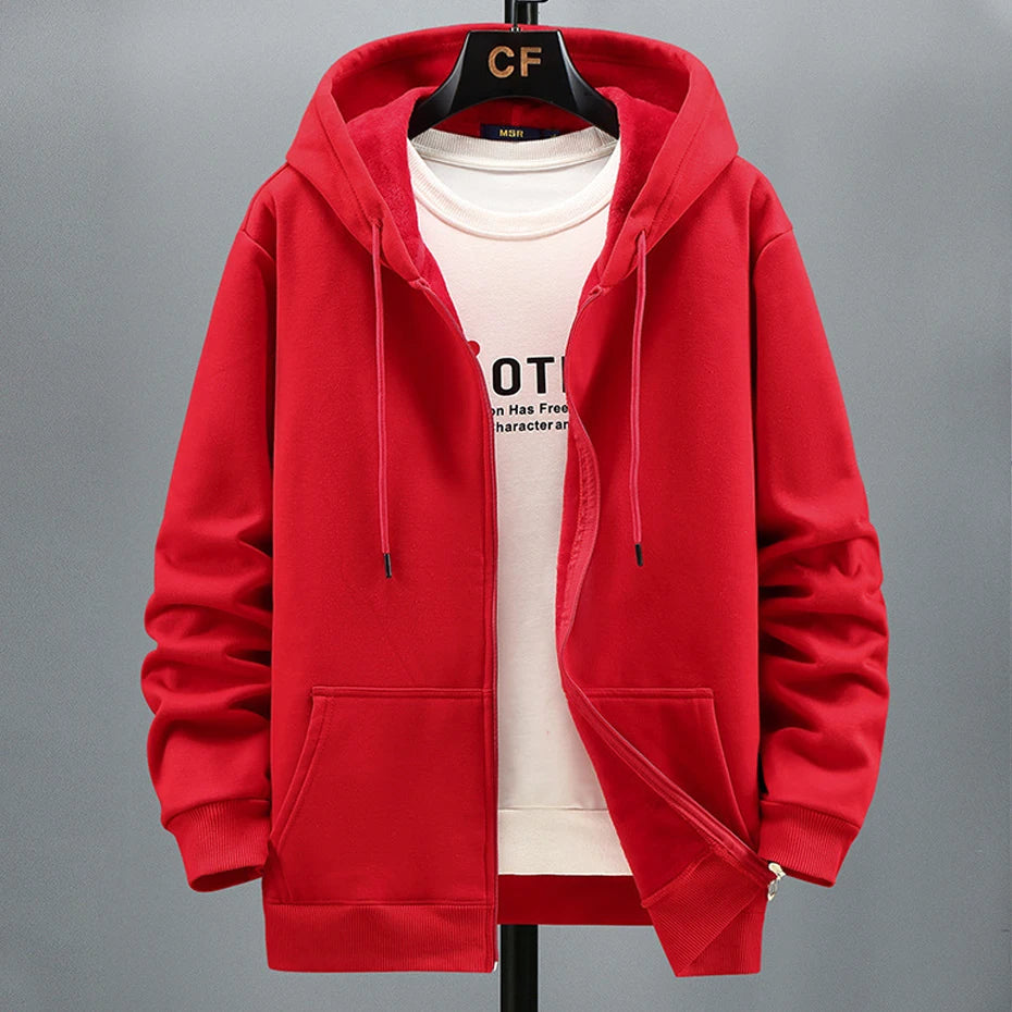 Men’s Plus Size Fleece Hoodie, Up to 12XL