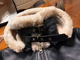 CC Shop Best.Mens High Quality 100% Natural Fur Jacket.Classic B3 Winter Warm Thick Leather Coat.100% Sheepskin with Wool.
