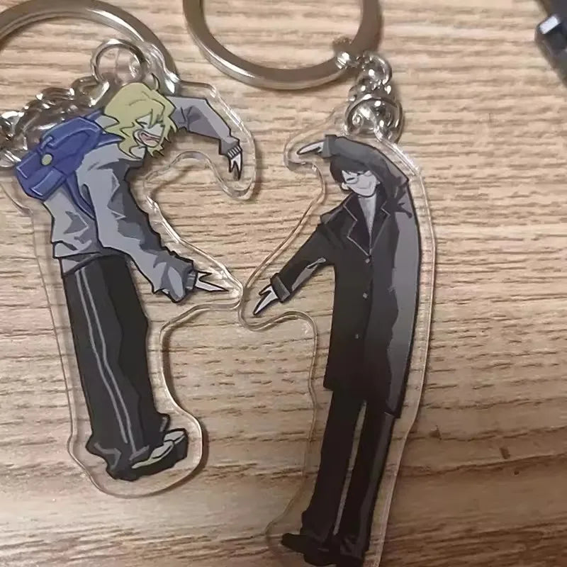 Anime Couple Acrylic Keychain Set