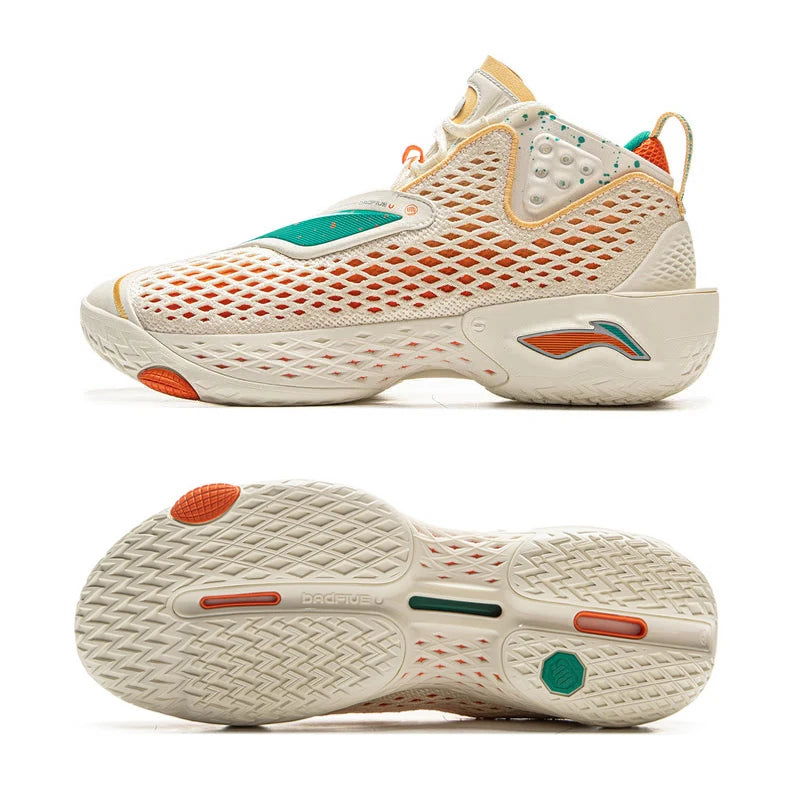 Li-Ning Men's BADFIVE V Outdoor Basketball Shoes SUPER BOOM Cushion LIGHT FOAM PLUS Reflective LiNing Stable Sneakers ABFV025