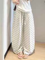Women's Linen Blend Wide-Leg Pants