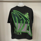 MIXED EMOTION Oversized Cotton Rhinestone T-Shirt