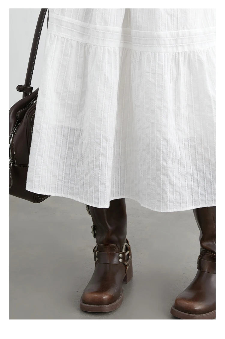 CHIC VEN Women Dress Sets A Line Long Sleeve Solid Loose Casual Female Long Dress with Knitted Vest Spring Autumn 2026