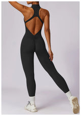 V-Back Athletic Yoga Jumpsuit