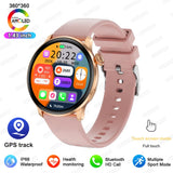2026 New Lady Fashion Smart Watch women AMOLED HD Screen GPS Sport Heart Rate Bluetooth Call Waterproof Outdoor Smartwatch Women