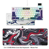 Womier S-K80 75% Keyboard with Color OLED Display Mechanical Gaming Keyboard Hot Swap Keyboard Gasket Mount RGB Custom Keyboard