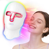 Wireless 7 Colors LED Face Neck Mask Rechargeable Photon Therapy Mask Red Light Skin Tightening Lifting Facial Beauty Device Home SPA Facial Care Machine